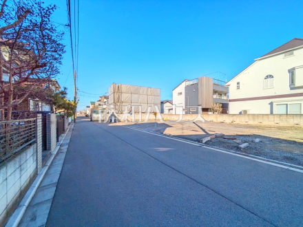 接道状況および現場風景　【小平市鈴木町１丁目】／撮影日2025/02/14
