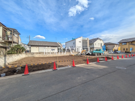 現場風景　【小平市鈴木町１丁目】ある程度整った形につき、間口や建物面積が確保しやすい土地です。
／撮影日2025/02/20