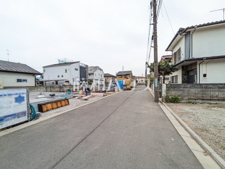 接道状況および現場風景　【小平市鈴木町１丁目】／撮影日2025/04/10