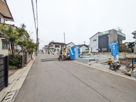 接道状況および現場風景　【小平市鈴木町１丁目】／撮影日2025/04/10