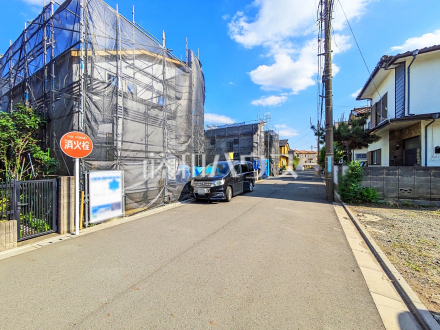 接道状況および現場風景　【小平市鈴木町１丁目】／撮影日2025/05/08