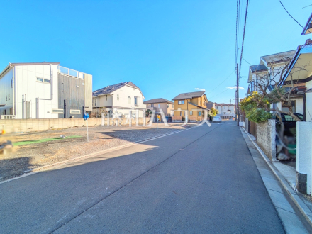 接道状況および現場風景　【小平市鈴木町１丁目】／撮影日2025/02/14