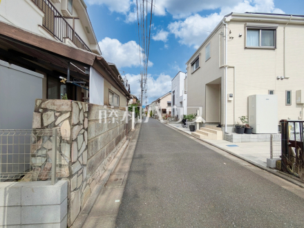 接道状況および現場風景　【練馬区南大泉１丁目】／撮影日2025/06/02
