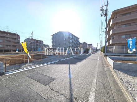 接道状況および現場風景　【小平市栄町２丁目】／撮影日2025/03/07