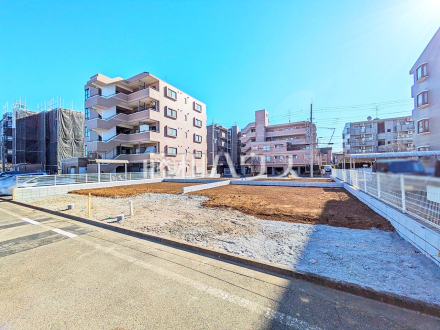 現場風景　【小平市栄町２丁目】ある程度整った形につき、間口や建物面積が確保しやすい土地です。
／撮影日2025/01/31