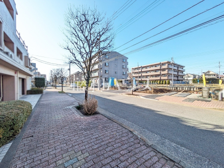 接道状況および現場風景　【小平市栄町２丁目】／撮影日2025/03/07