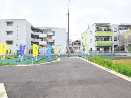 接道状況および現場風景　【国立市東３丁目】近隣には大学通りがあり、春は桜のトンネルの下でお花見も楽しめます。／撮影日2024/07/06