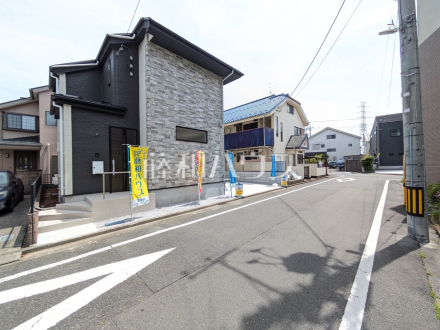 接道状況および現場風景　【日野市万願寺１丁目】／撮影日2025/05/11