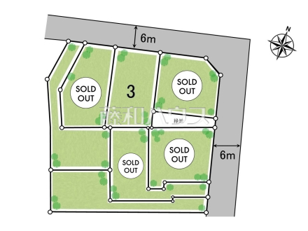 全体区画図　【西東京市北町５丁目】