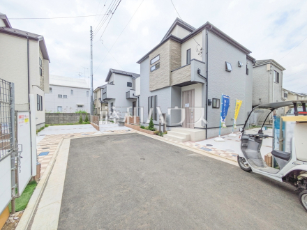 4号棟　接道状況および現場風景　【小金井市前原町１丁目】／撮影日2025/06/20