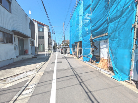 接道状況および現場風景　【杉並区上荻３丁目】／撮影日2025/04/04