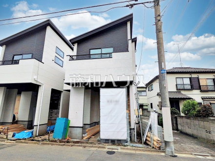 2号棟　外観　【杉並区上荻３丁目】
足場が外れて実際の外観が見えてきました。完成までもう少しです。　／撮影日2025/04/25