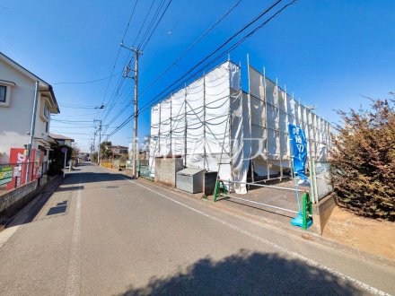 接道状況および現場風景　【三鷹市新川２丁目】／撮影日2025/03/01