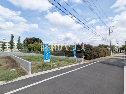 接道状況および現場風景　【三鷹市新川２丁目】／撮影日2025/09/28