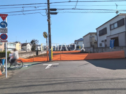 接道状況および現場風景　【小平市仲町】／撮影日2025/03/21
