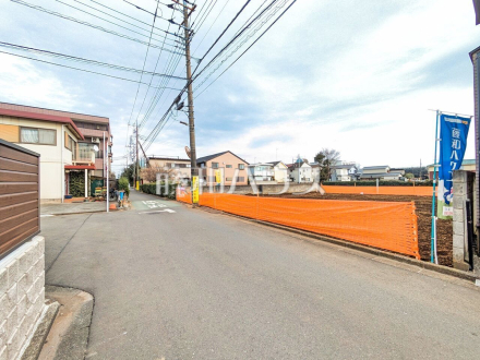 接道状況および現場風景　【小平市仲町】／撮影日2025/03/13