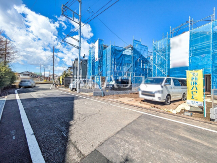 接道状況および現場風景　【日野市万願寺３丁目】 平日のご案内も可能です。まずはお気軽にお問合せ下さいませ。 ／撮影日2025/03/17