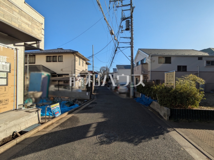 接道状況および現場風景　【練馬区南田中４丁目】／撮影日2025/02/13