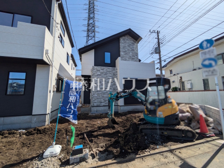 3号棟　外観　【府中市北山町２丁目】現在建築中の物件です！　完成前の状態もご確認ください。是非ご見学のお問合せを！　／撮影日2025/03/07
