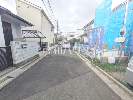 接道状況および現場風景　【新座市野火止５丁目】／撮影日2025/07/10
