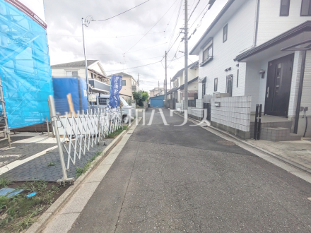 接道状況および現場風景　【新座市野火止５丁目】／撮影日2025/07/10