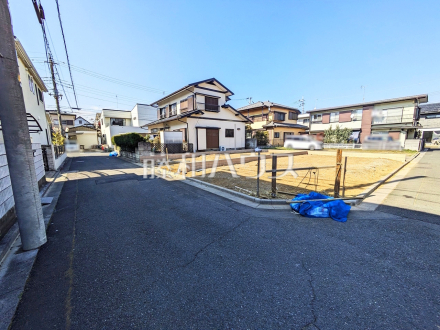 接道状況および現場風景　【新座市野火止５丁目】／撮影日2025/02/28