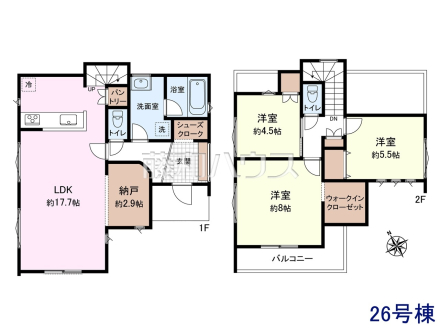 26号棟　間取図　【日野市大字日野】