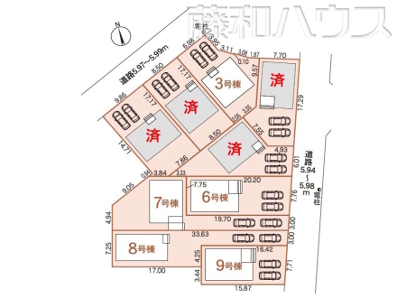 全体区画図　【春日井市大留町５丁目】