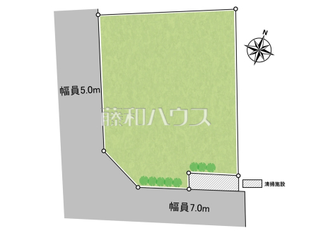 全体区画図　【清瀬市上清戸２丁目】