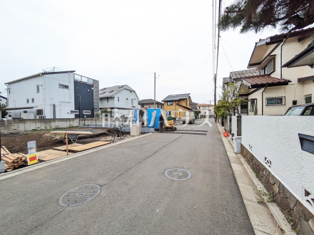 接道状況および現場風景　【小平市鈴木町１丁目】／撮影日2025/04/10