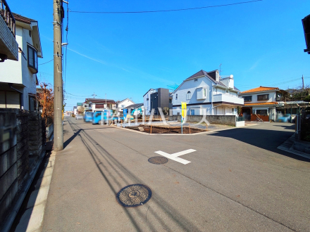 接道状況および現場風景　【小平市鈴木町１丁目】／撮影日2025/03/14