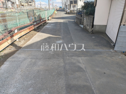 接道状況および現場風景　【朝霞市浜崎４丁目】／撮影日2025/02/07
