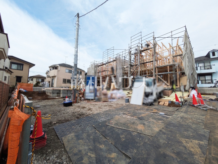 現在建築中の物件です！物件の内部構造などは今しか見られません。完成前の状態もご確認ください。 　【東村山市恩多町４丁目】／撮影日2025/03/13