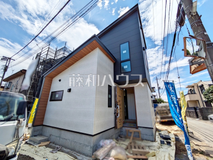 2号棟　外観　【立川市若葉町１丁目】
足場が外れて実際の外観が見えてきました。完成までもう少しです。　／撮影日2025/06/23