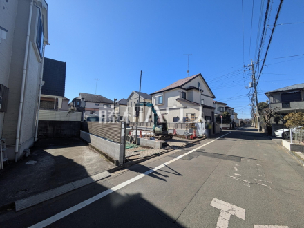 接道状況および現場風景　【国分寺市新町１丁目】／撮影日2025/02/10