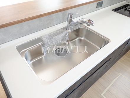 B号棟　浄水器一体型水栓　【立川市砂川町１丁目】　いつでもおいしいお水が飲める浄水器一体型水栓も完備／撮影日2025/06/09