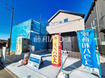 接道状況および現場風景　【立川市砂川町１丁目】／撮影日2025/12/23