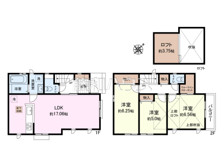 間取図【東久留米市浅間町１丁目】 周辺環境はもちろん、日当たりや設備仕様など、実際に行ってみないと分からないことも多くございます。営業担当がご案内いたしますので、お気軽にお問い合わせください。 