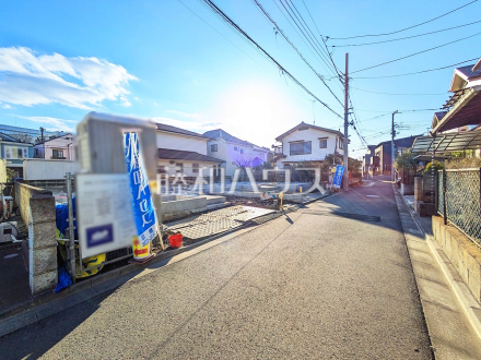 接道状況および現場風景　【小平市鈴木町１丁目】／撮影日2025/03/20