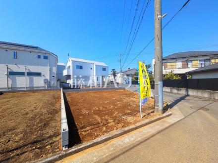 ≪2号地　外観≫参考プランをご用意いたしました。もちろんフリープランで建築可能！　【府中市四谷２丁目】／撮影日2025/03/22