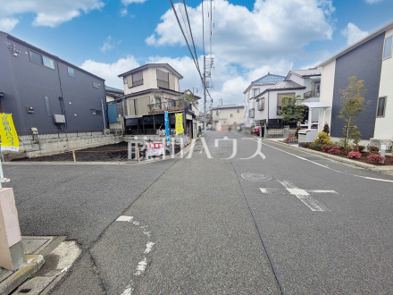 接道状況および現場風景　【練馬区大泉町１丁目】／撮影日2025/03/04