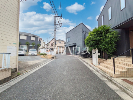 接道状況および現場風景　【練馬区大泉町１丁目】／撮影日2025/07/01