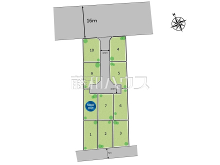 全体区画図　【立川市砂川町２丁目】