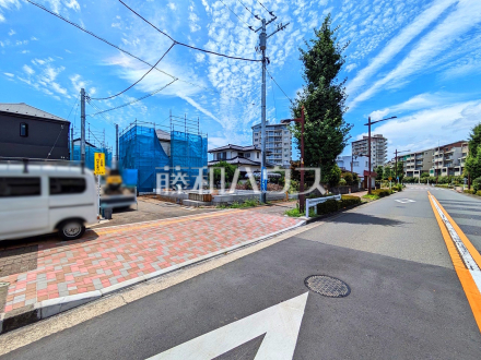 接道状況および現場風景　【立川市砂川町２丁目】／撮影日2025/07/10