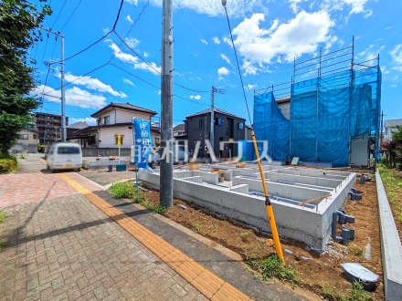 接道状況および現場風景　【立川市砂川町２丁目】／撮影日2025/07/10