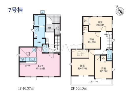 7号棟　間取図　【立川市砂川町２丁目】