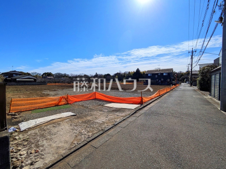 接道状況および現場風景　【三鷹市大沢２丁目】／撮影日2025/02/21