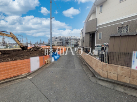 接道状況および現場風景　【練馬区土支田１丁目】／撮影日2025/03/06