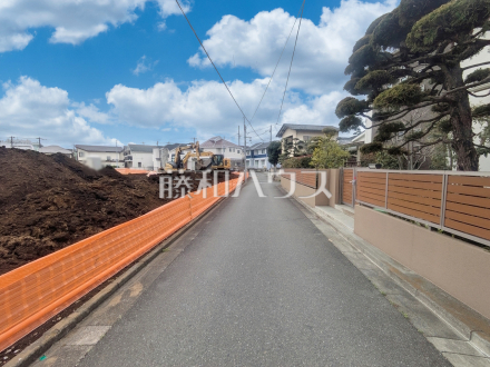 接道状況および現場風景　【練馬区土支田１丁目】／撮影日2025/03/06