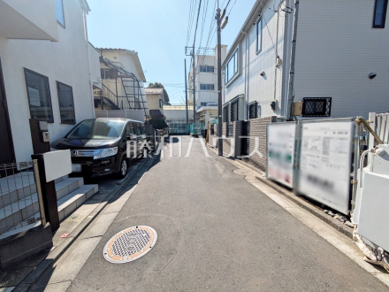 接道状況および現場風景　【杉並区本天沼３丁目】／撮影日2025/03/01